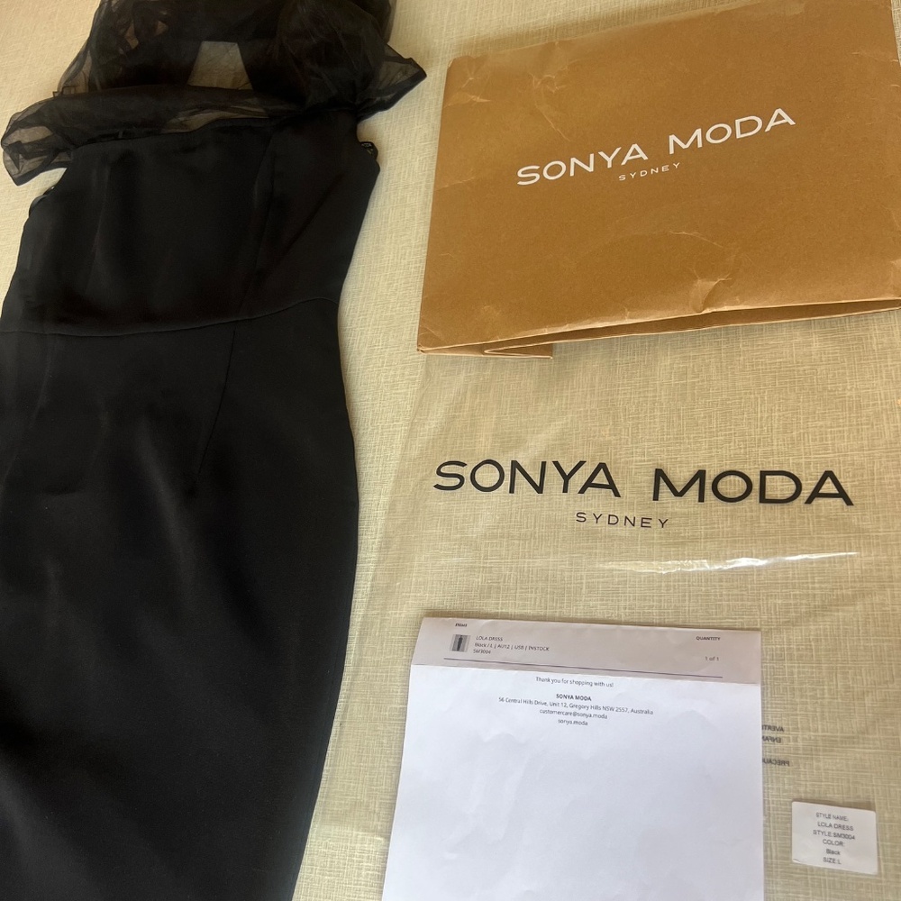 Sonya Moda Black Lola Dress, BRAND NEW - Picture 6 of 11